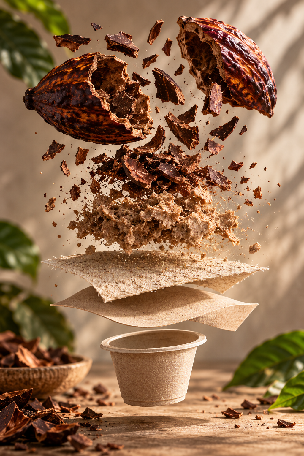 Cacao and sustainable material research for CocoaPod by 80Noir